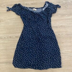Hollister Blue Polka Dot Dress